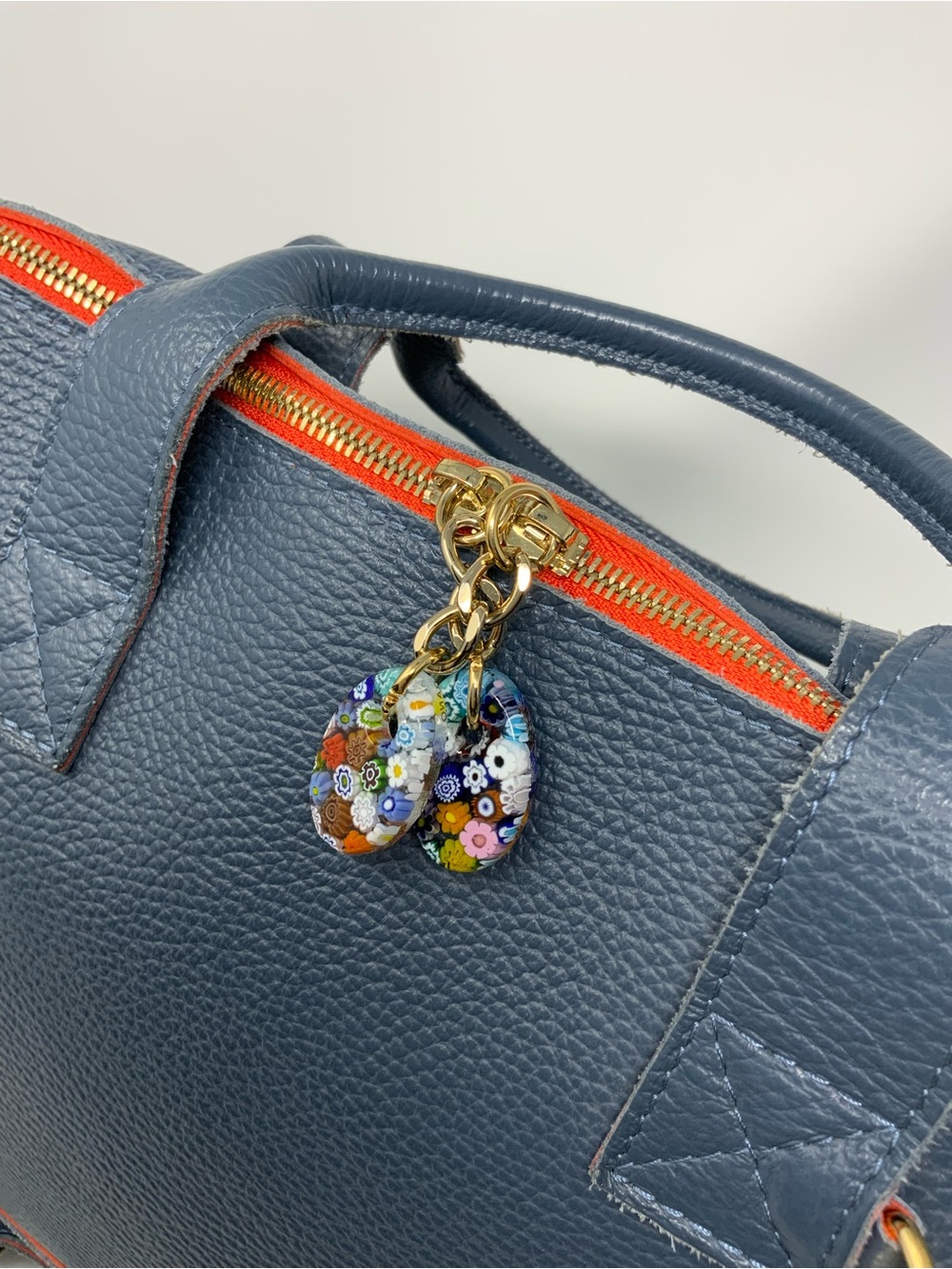 Terrida Made in Italy Genuine Leather Top-Handle Satchel with Detachable Strap - Picture 5 of 11